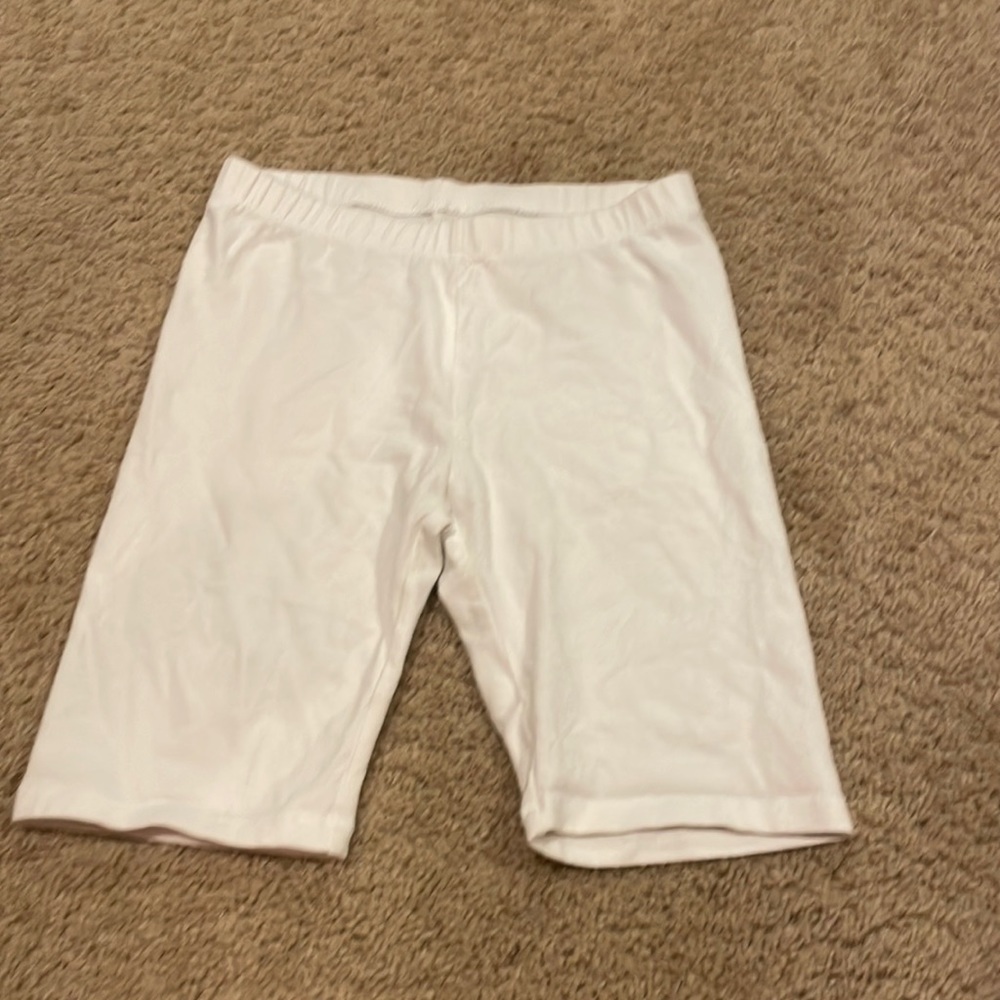 White cat and jack biker shorts.